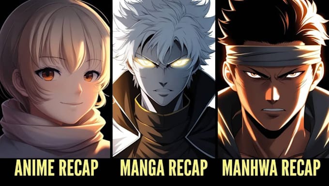 Bestseller - write engaging anime recap script, manga recap and manhwa recap script