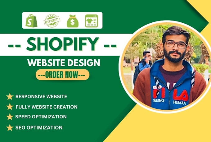 Gig Preview - Be your shopify developer built shopify dropshipping website