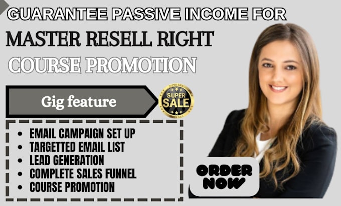 Bestseller - setup email marketing strategy for master resell right course for passive income