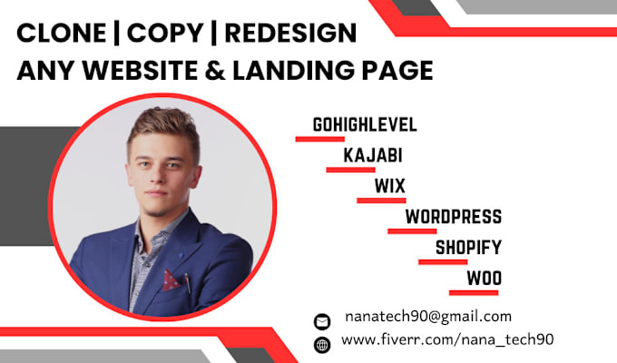 Gig Preview - Clone, copy and redesign your website and landing page