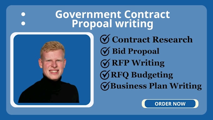 Gig Preview - Research rfp, rfi, rfq and bid proposal for government contract and grant