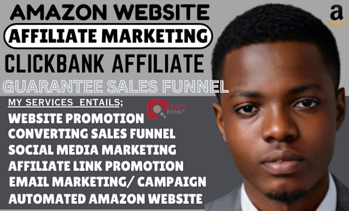 Gig Preview - Set up autopilot amazon website, clickbank affiliate marketing sales funnel