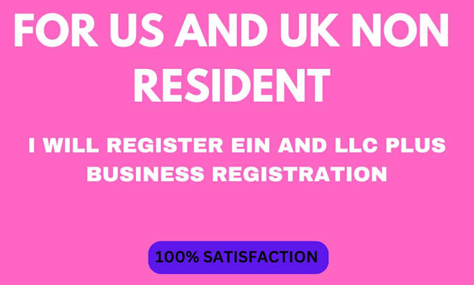 Gig Preview - Register UK llc company for non UK residents US business registration ein US llc