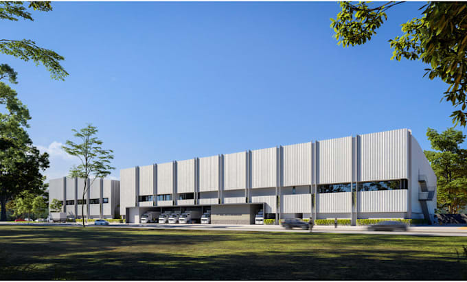 Bestseller - 3d cgi commercial warehouse design, industrial building, factory, retail store