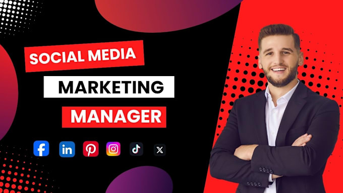 Gig Preview - Your social media and digital marketing manager services