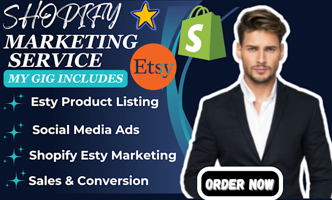 Bestseller - do shopify dropshipping marketing, etsy promotion to boost shopify sales traffic