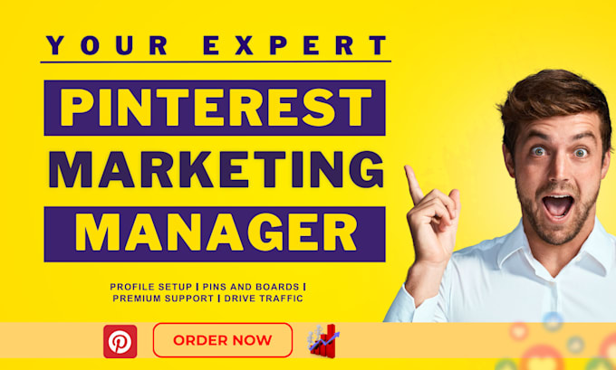 Gig Preview - Be your expert pinterest marketing manager for your business growth