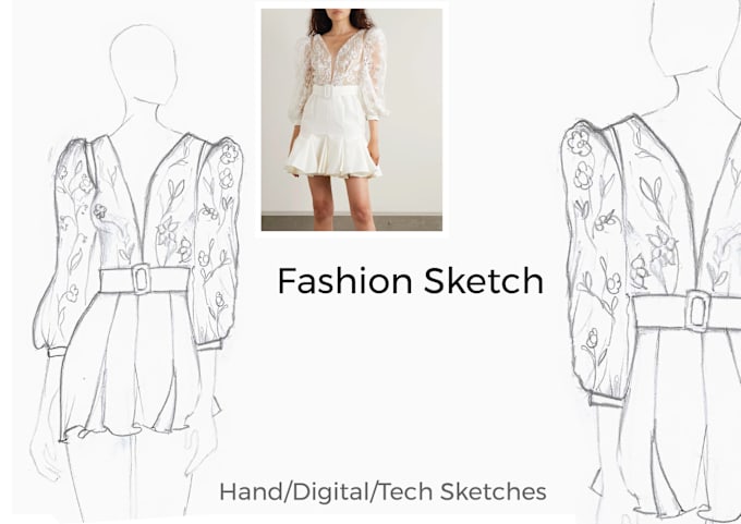 Bestseller - do a quick fashion sketch or technical sketch of your idea