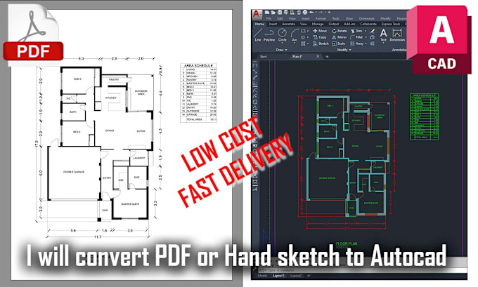 Gig Preview - Convert PDF to png, jpeg, dwg, skp, word, excel