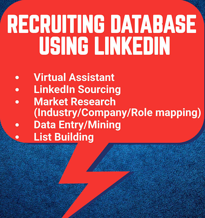 Gig Preview - Prepare a recruiting database using linkedin