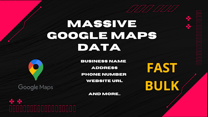 Gig Preview - Scrape massive google maps gmb data very fast and more