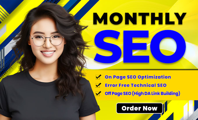 Gig Preview - Provide complete monthly SEO service with keyword research, onpage and off page