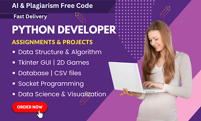 Gig Preview - Python code for game, tkinter gui, algorithm assignment expert programmer