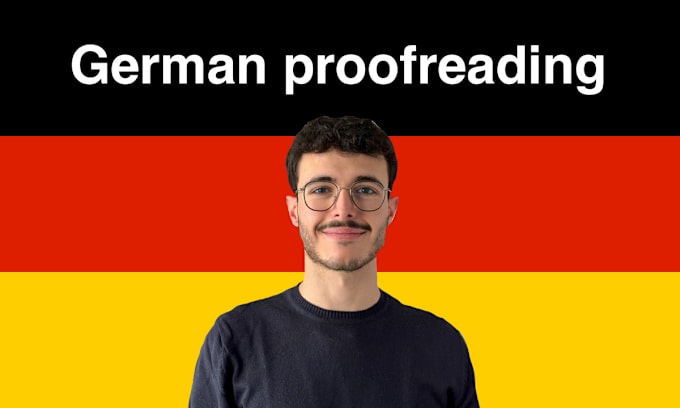 Gig Preview - Proofread your german text