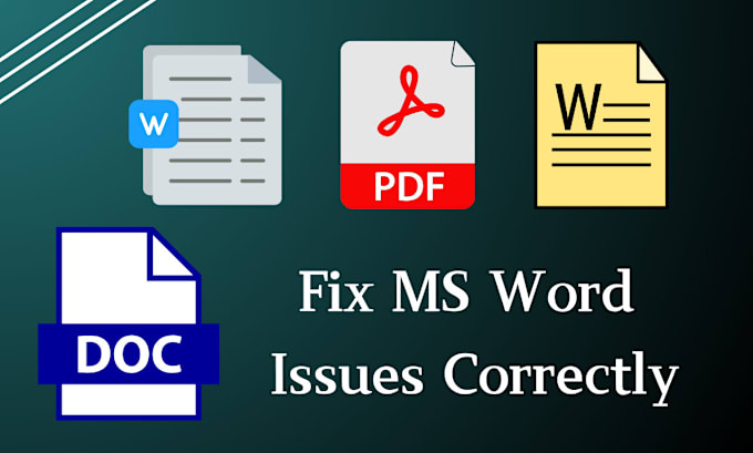 Gig Preview - Fix microsoft word document formatting issues accurately