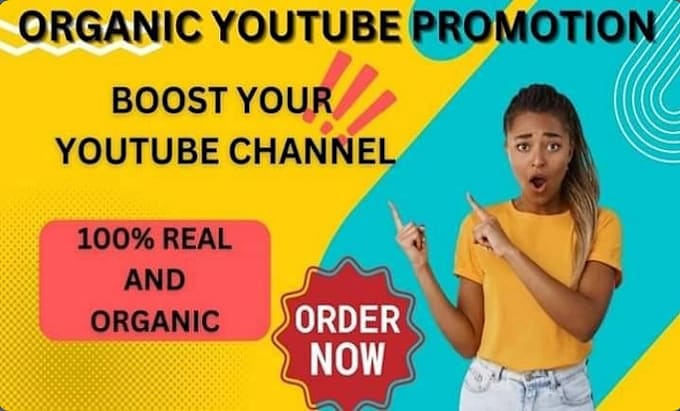 Gig Preview - Do organic youtube video and channel promotion with monetization