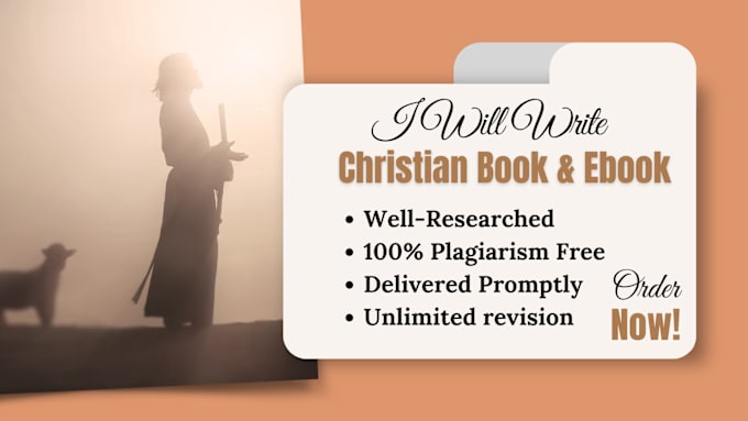 Gig Preview - Be christian ebook writer, devotional ghostwriter, book and ebook ghostwriting