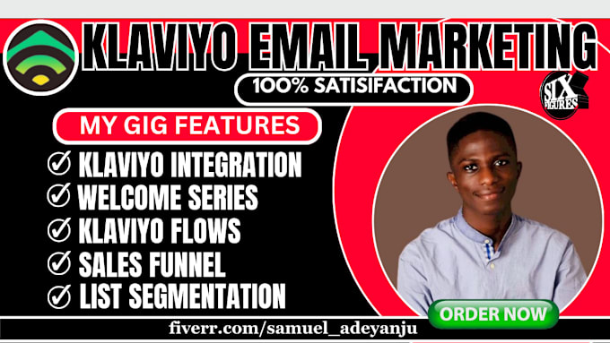 Gig Preview - Klaviyo email marketing sales funnel activecampaign klaviyo shopify marketing