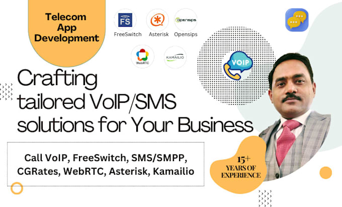 Gig Preview - Develop voip, smpp, SMS, call, freeswitch, billing and telecom applications