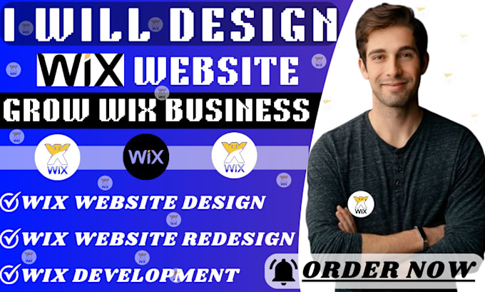 Gig Preview - Redesign wix or design a wix website design or wix online store