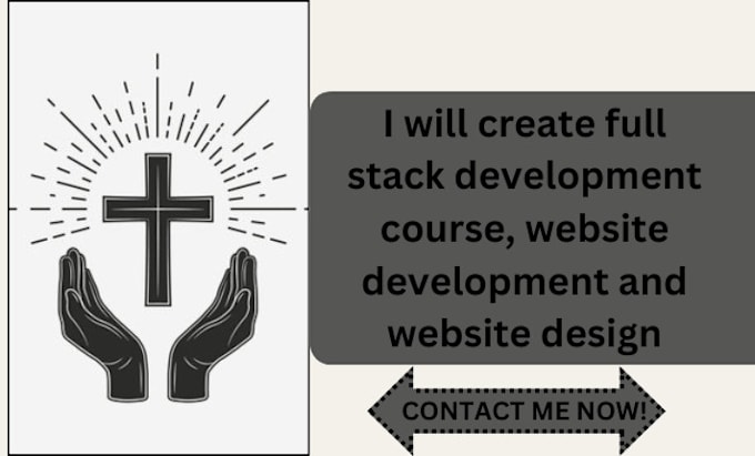 Gig Preview - Create full stack development course, website development and website design