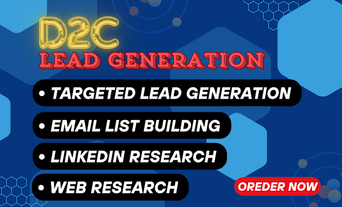 Gig Preview - Provide d2c niche targeted leads for any business