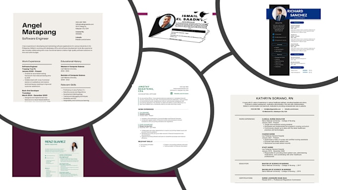 Gig Preview - Custom resume designs elevating your professional narrative