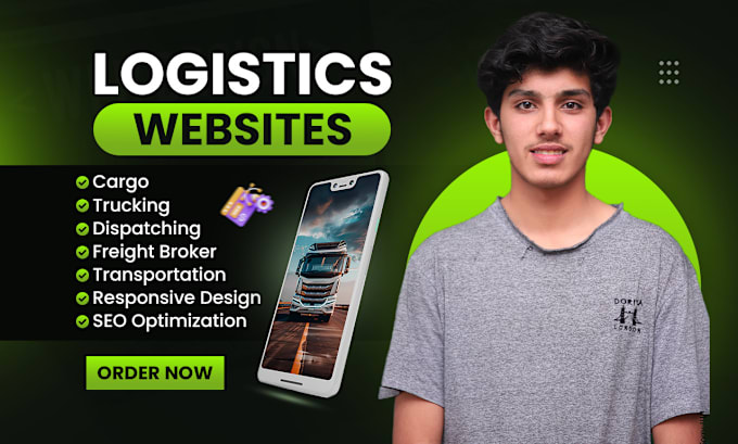 Gig Preview - Design logistics, trucking, dispatching website