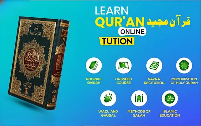 Gig Preview - Be your online online quran teacher, online lessons with tajweed