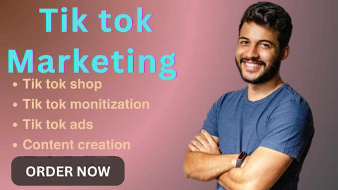 Gig Preview - Set up tik tok shop content creation and link shop with any ecommerce store