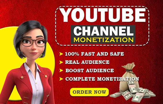 Gig Preview - Do organic youtube channel promotion and monetization