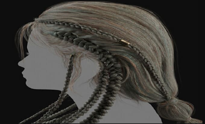 Gig Preview - Xgen, groom hair, unreal engine hair, realistic 3d hair models, and 3d realistic