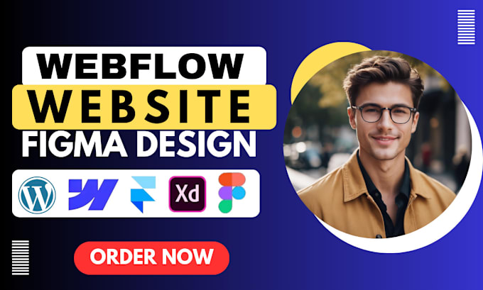 Gig Preview - Design webflow website, figma to webflow, interactions, webflow portfolio