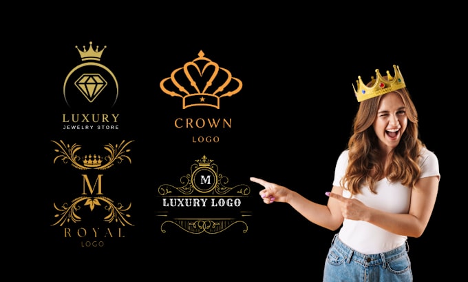 Gig Preview - Do luxury monogram logo,crown,clothing ,jewellery,minimalist