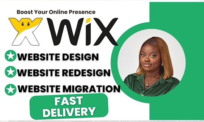 Gig Preview - Wix website redesign, wix website design, design wix business website, wix seo