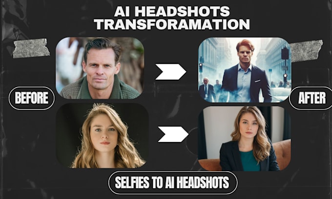 Gig Preview - Realistic headshots transformation selfies to ai photos any style