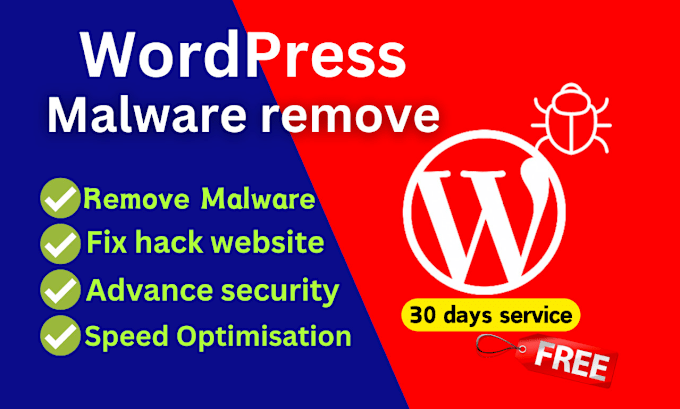 Gig Preview - Wordpress malware remove and recovery hack website