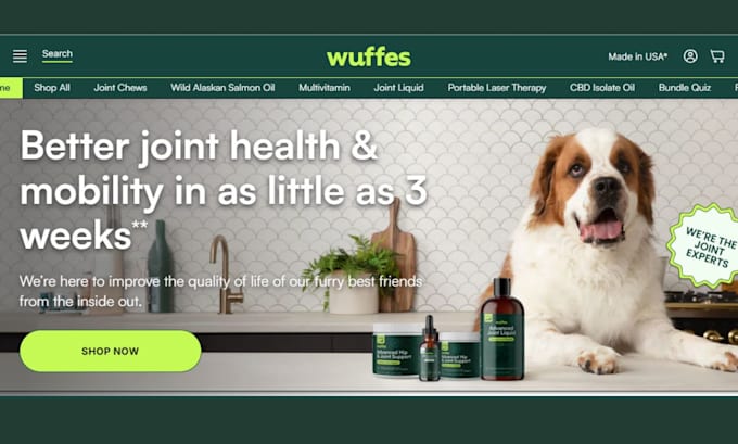 Bestseller - design pet supplement website pet store pet tracker petfood shopify dropshipping