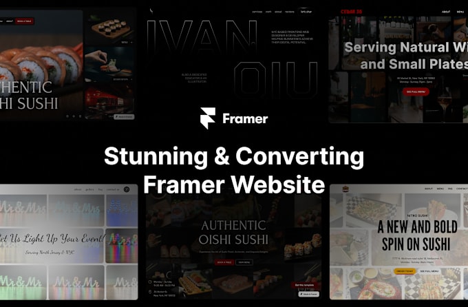 Gig Preview - Build a stunning and converting framer website