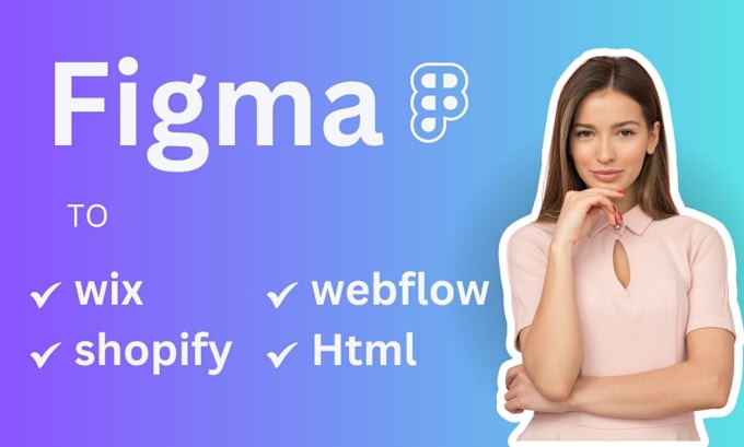 Gig Preview - Figma website design, figma to shopify, figma to webflow, figma to wix