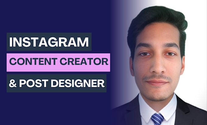 Gig Preview - Be your instagram content creator and post designer