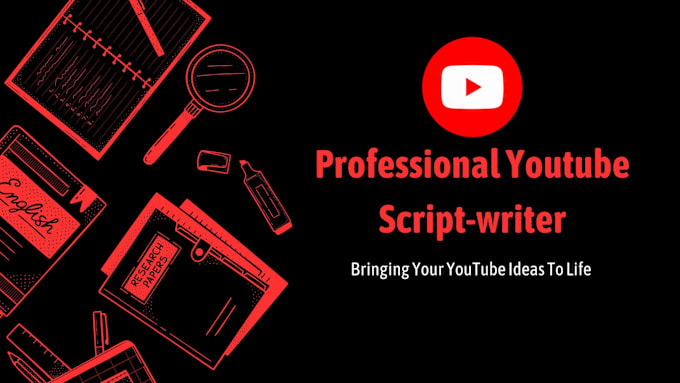 Gig Preview - Compose creative youtube scripts for your video