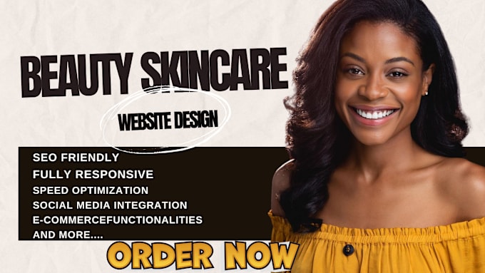 Gig Preview - Design skincare shopify store skincare website beauty store cosmetic website