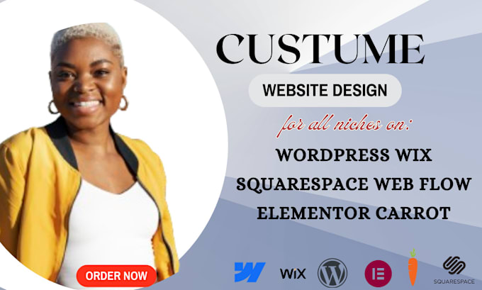 Gig Preview - Design  stunning wix , squarespace and wordpress website landing pages