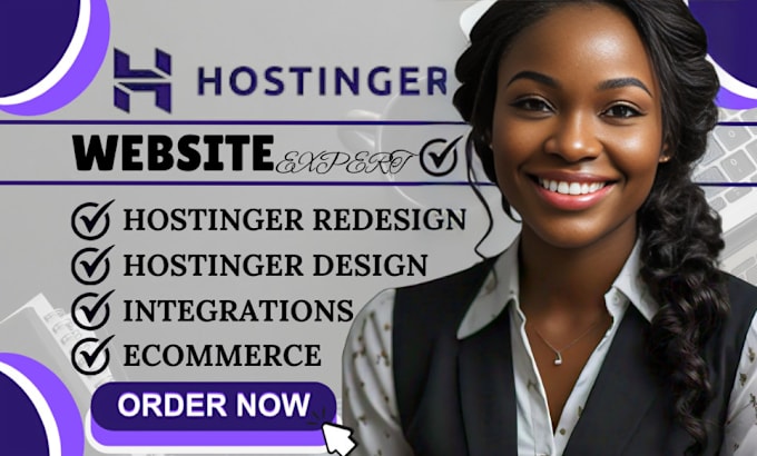 Gig Preview - Revamp your hostinger website design from scratch or wordpress development