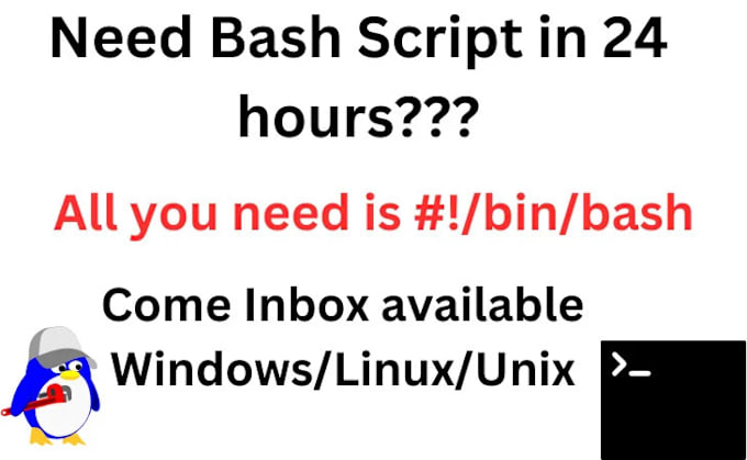 Gig Preview - Write bash, shell script in linux, unix in 24 hours