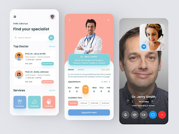 Gig Preview - Build telemedicine app, telehealth app, healthcare app and hospital app