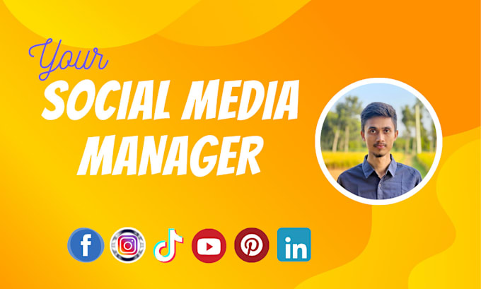 Gig Preview - Be your social media marketing manager and content creator