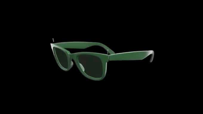 Gig Preview - Make quality 3d sunglass animation, 3d eyewear design, 3d glasses rendering