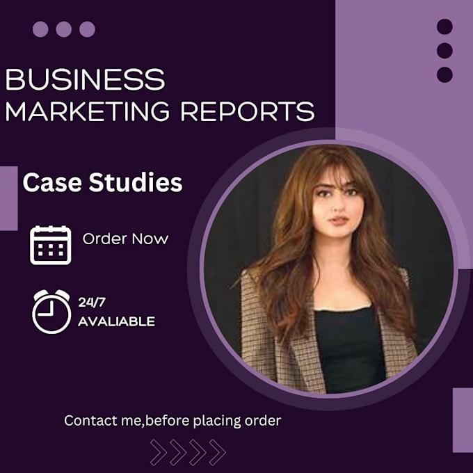 Gig Preview - Teach  marketing business assignments and case studies